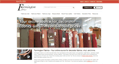 Desktop Screenshot of farmingtonfabrics.com